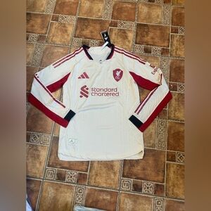 Adidas Liverpool 2025/26 Long Sleeve Player Jersey Size M